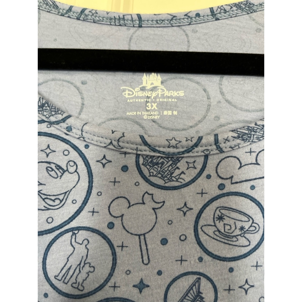en's Disney Parks 2018 T-Shirt 3XL Blue - Picture 5 of 5